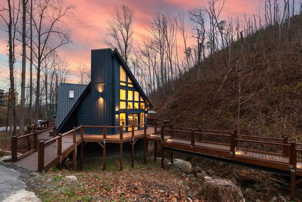 فيلا جاتلينبرجفي Night Owl Cabin المظهر الخارجي الصورة